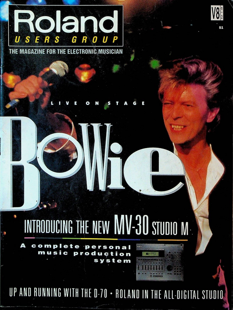 Roland Users Group Magazine V8 #1 1990 David Bowie Electronic Musician