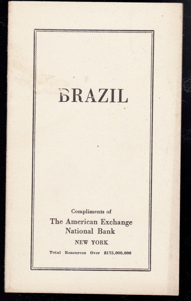 BRAZIL (1918) booklet from The American Exchange National Bank