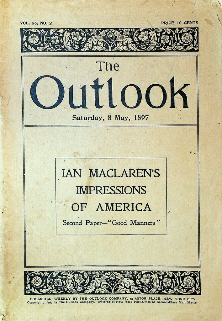 Outlook Magazine May 8 1897 Trinity Church Japan & Hawaii Ian Maclaren