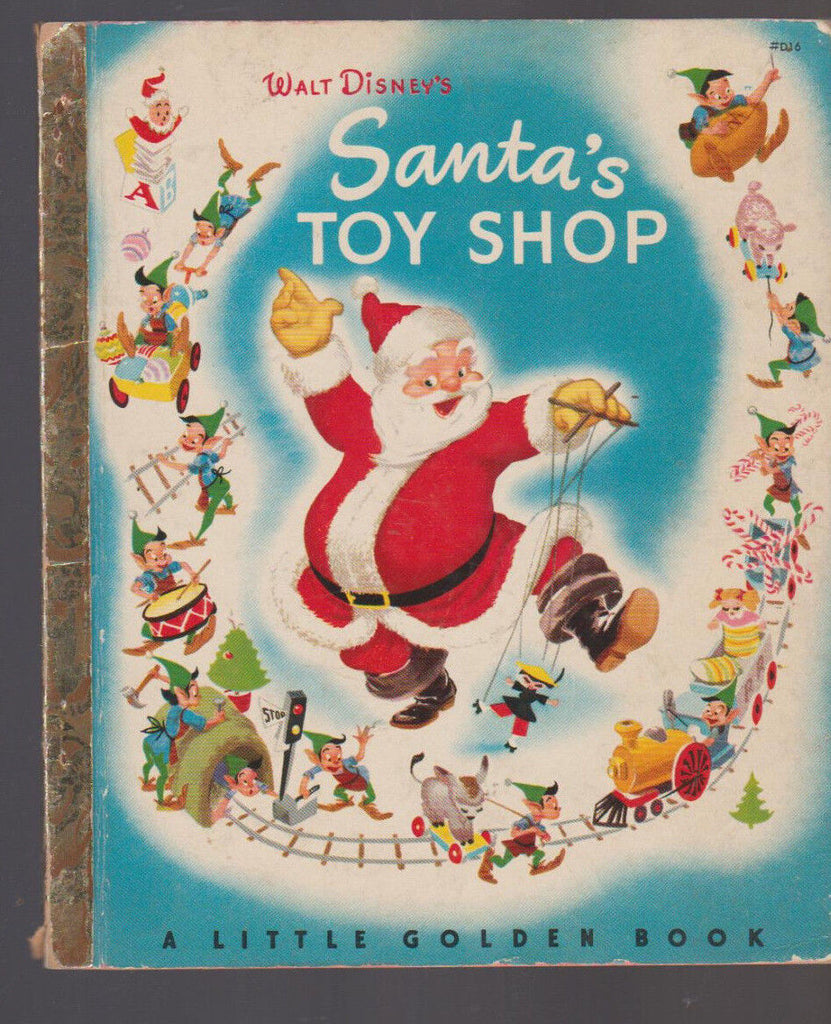 Walt Disney's Santa's Toy Shop Little Golden Book 1st Print