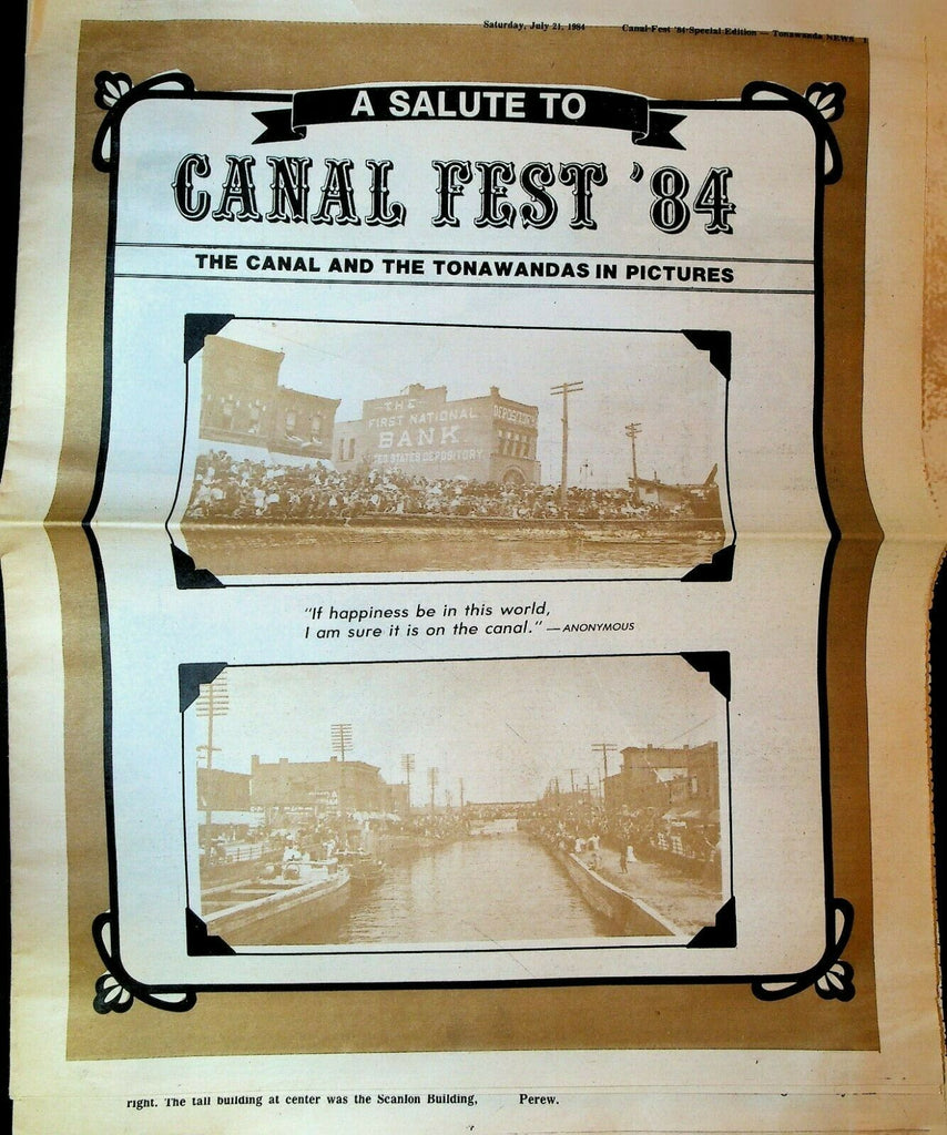 Tonawanda NY News July 21 1984 Salute to Canal Fest