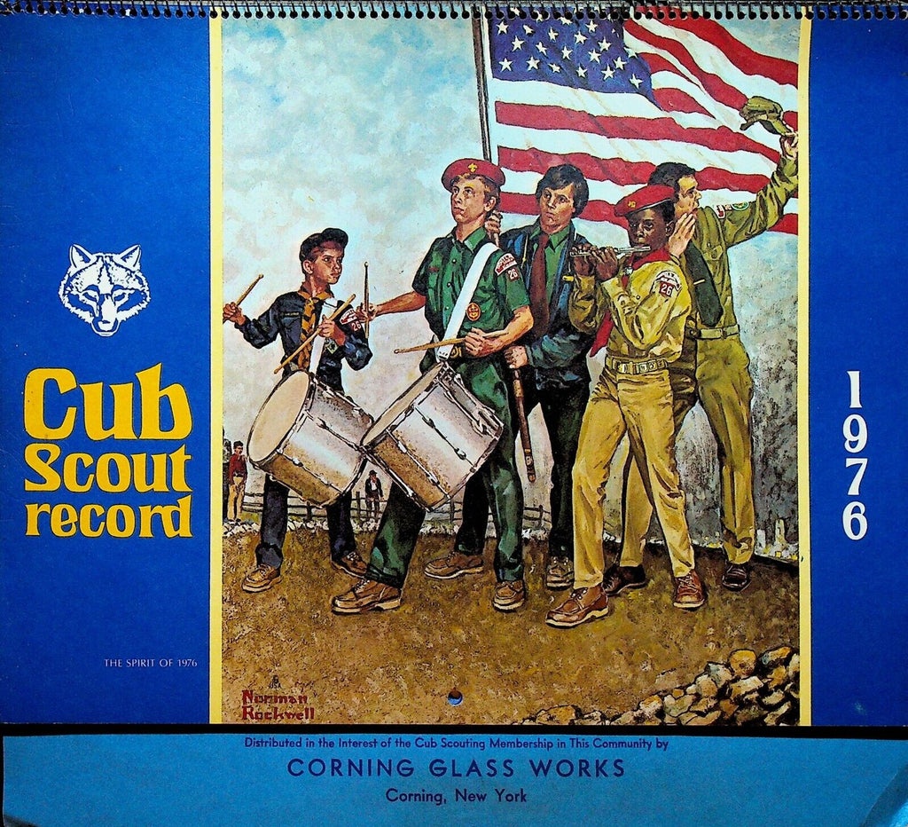 Norman Rockwell Cub Scout Calendar 1976 Corning Glass Works