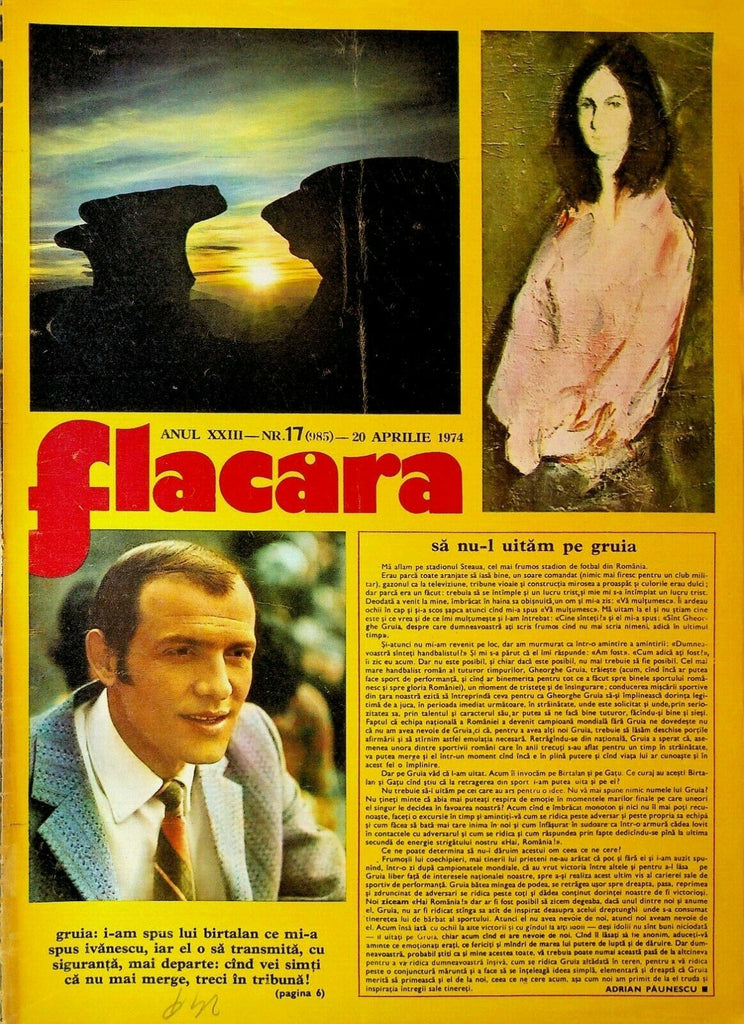 Flacara Magazine April 20 1974 Janis Joplin Ted Kennedy Catherine Spaak