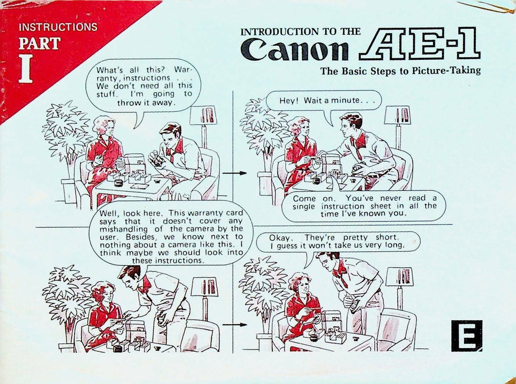 Canon AE-1 Camera Introduction Instructions Part I