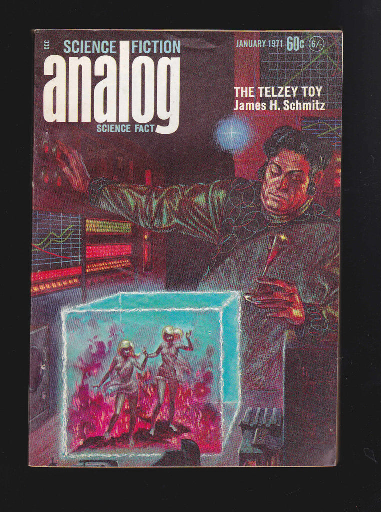 January 1971 Analog Magazine- James H Schmitz, Gordon R Dickson