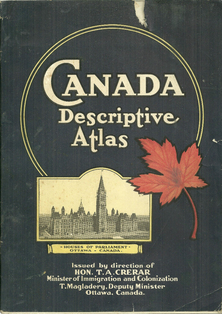 Canada 1936 Descriptive Atlas (TA Crerar) 80 pages softcover