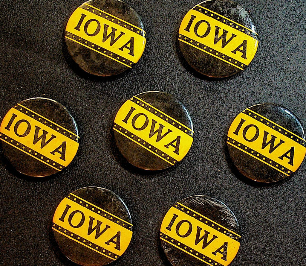 University of Iowa 1950s Pinback Lot of 7