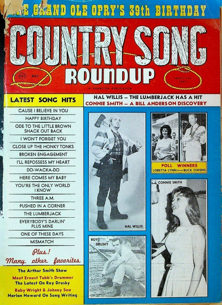 Country Song Roundup May 1965 Connie Smith Hal Willis Roy Drusky Loretta Lynn
