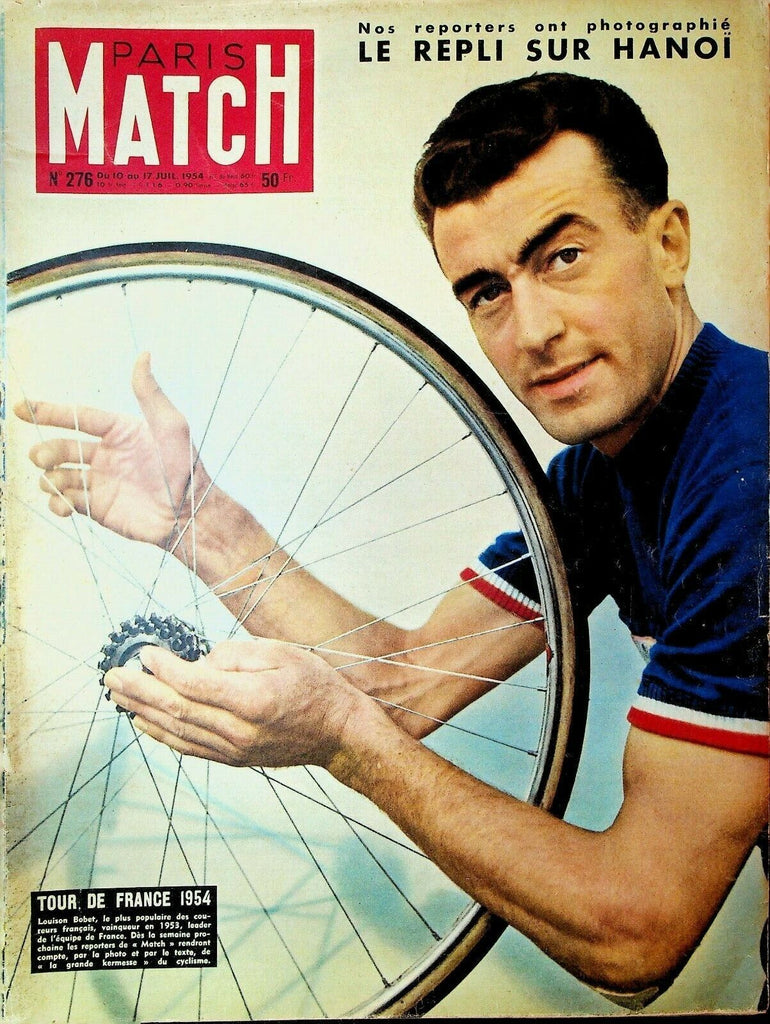 Paris Match Magazine July 17 1954 Tour de France Louison Bobet Wimbledon Tennis