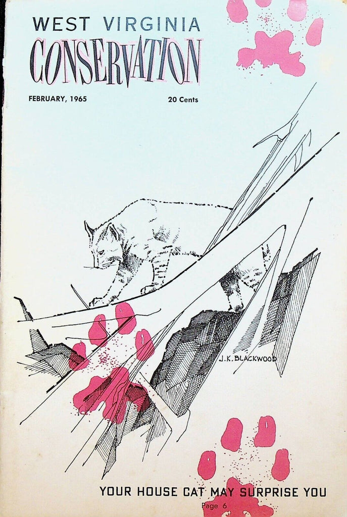 West Virginia Conservation Magazine February 1965 House Cats JK Blackwood