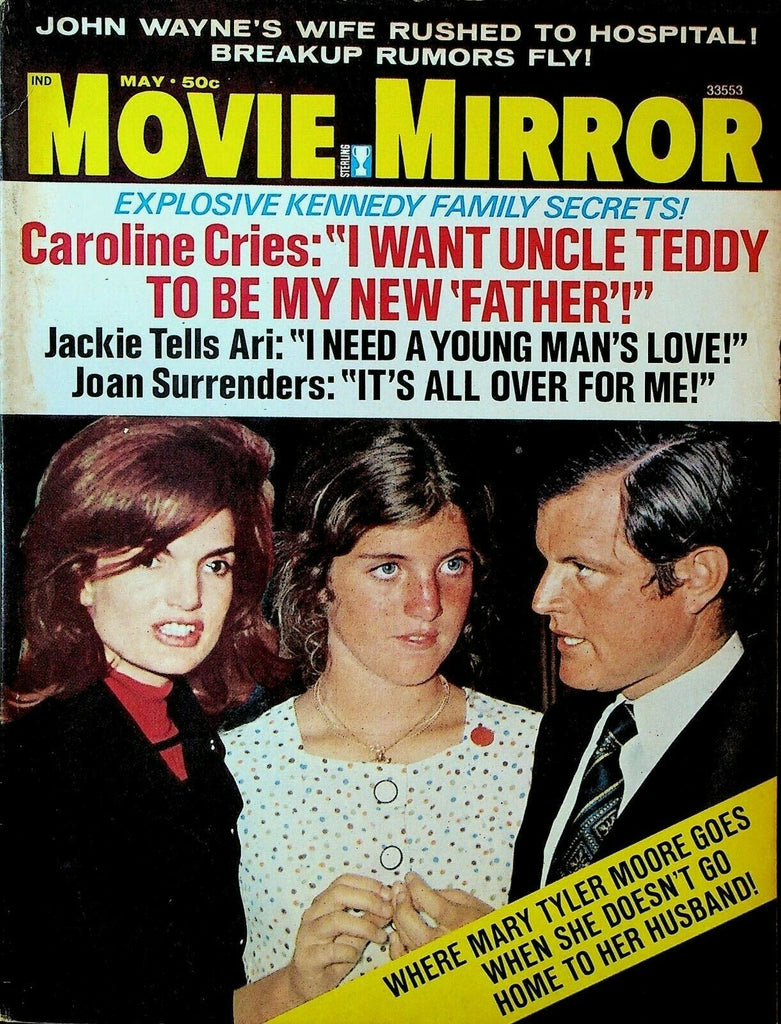 Movie Mirror Magazine May 1973 John Wayne Jackie Kennedy Mary Tyler Moore