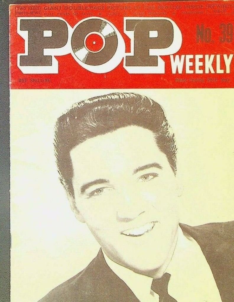 Pop Weekly #39 May 25 1963 Elvis Presley the Beatles Cliff Richard Shadows