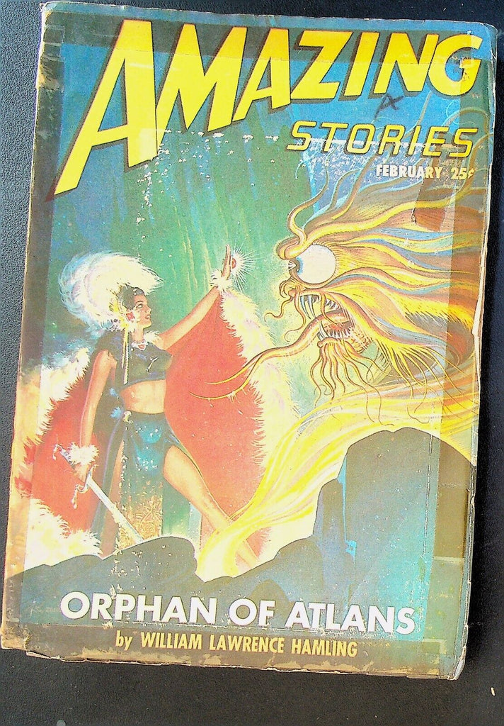 Amazing Stories Pulp February 1947 William Lawrence Hamling Sylvan Muldoon