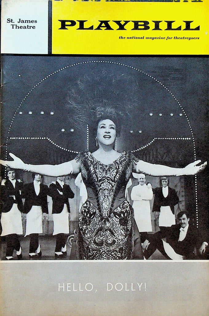 Hello Dolly Playbill August 1970 Ethel Merman Jack Goode June Helmers