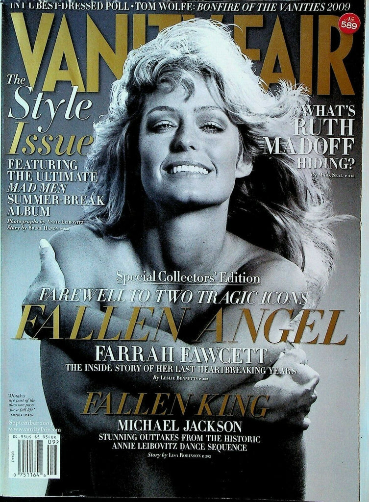 Vanity Fair September 2009 Farrah Fawcett Michael Jackson Annie Leibovitz
