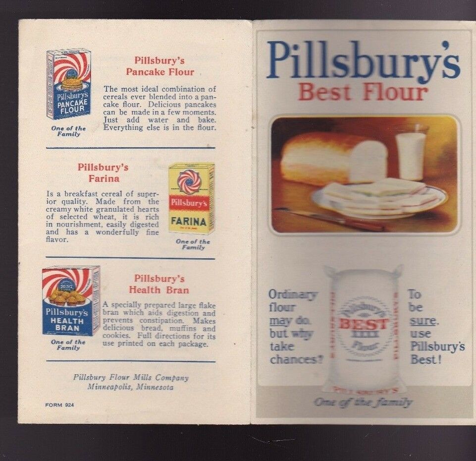 Pillsbury's Best Flour Brochure Recipes 1924