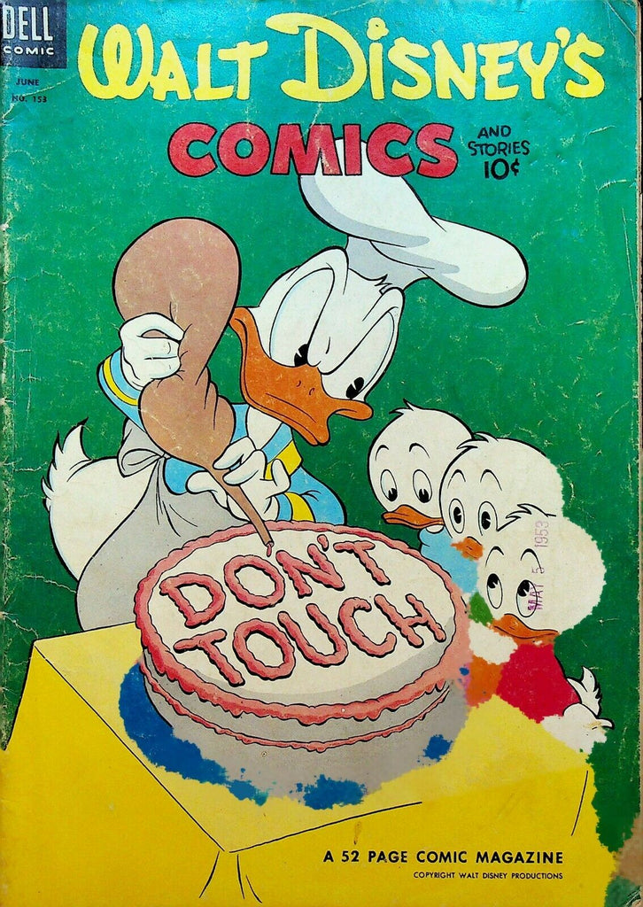 Walt Disney's Comics & Stories 153 Dell Comics 1953 Cake Making