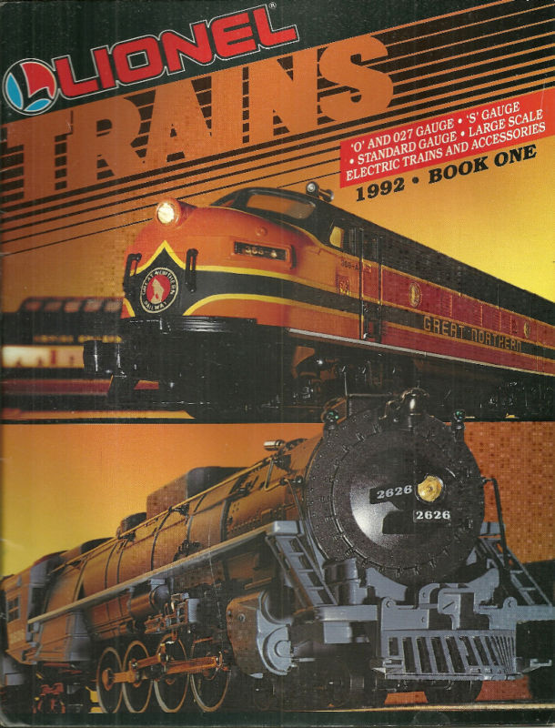 Lionel Trains 1992 Catalog Book One Model Railroad