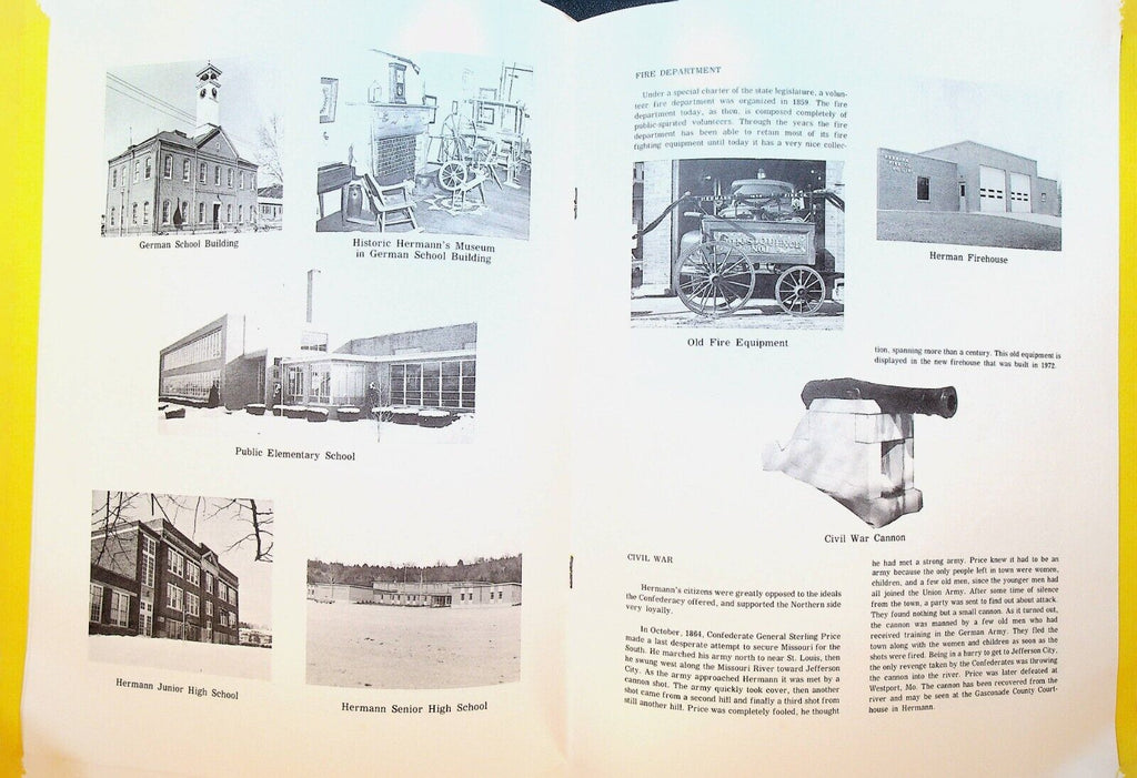 History of Hermann Missouri Booklet Samuel Harrison 1973