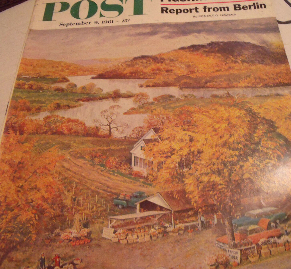 Saturday Evening Post John Clymer Football John MacDonald September 9 1961