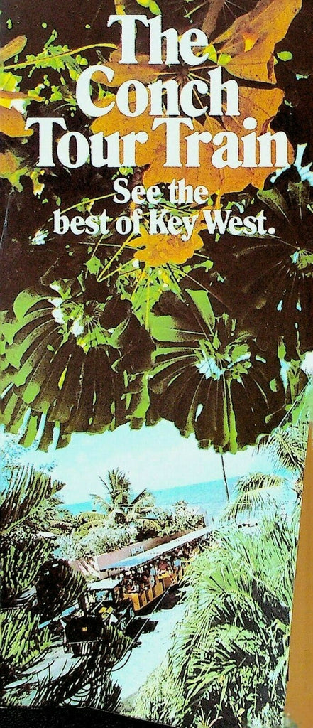 Conch Tour Train Key West Florida Advertising Brochure 1980s