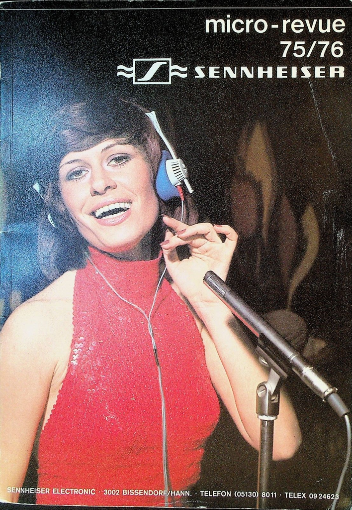 Sennheiser Electronics Micro Revue 1975 1976 Microphones Headsets Equipment