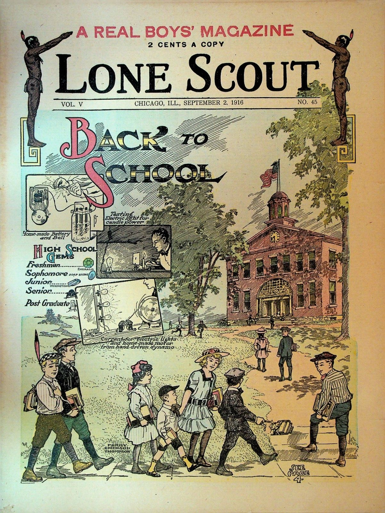Lone Scout Magazine September 2 1916 Scouting Buffalo Bill Cody Hawaii