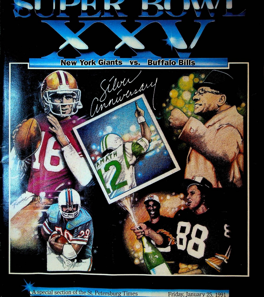 Super Bowl XXV New York Giants v Buffalo Bills St Petersburg Times Supplement