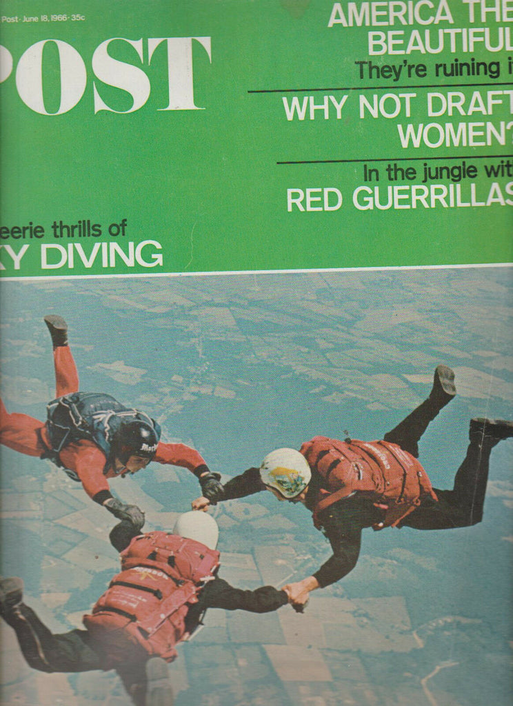 Saturday Evening Post June 18 1966 Sky Diving Leo Durocher