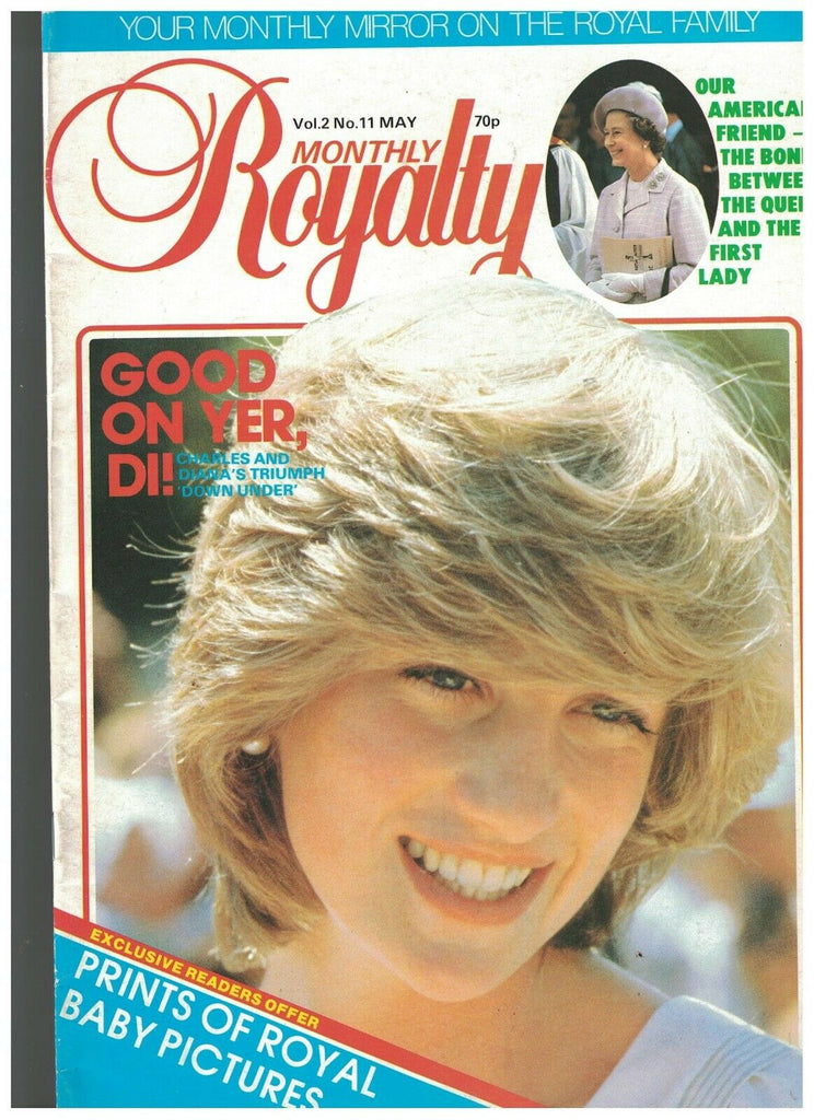 Royalty Monthly Volume 2 #11 Princess Diana Queen Elizabeth Nancy Reagan