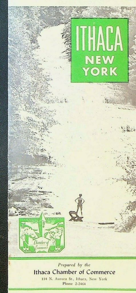 Ithaca NY Travel Brochure 1955 Upstate New York Chamber of Commerce