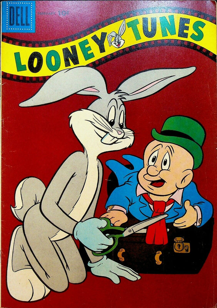Looney Tunes 184 Dell Comics 1957 Bugs Bunny Tie Suitcase Scissors Elmer Fudd