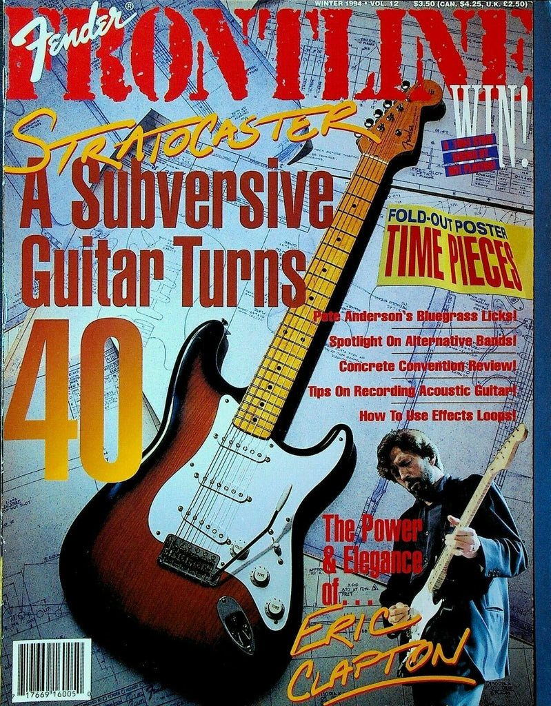 Fender Guitar Frontline Magazine #12 Winter 1994 Eric Clapton Harry Cody