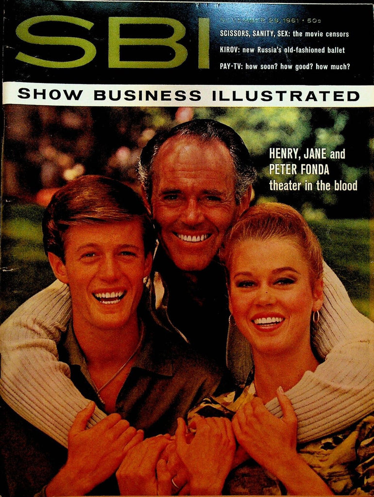 Show Business Illustrated November 28 1961 Peter Henry Jane Fonda Judy Garland