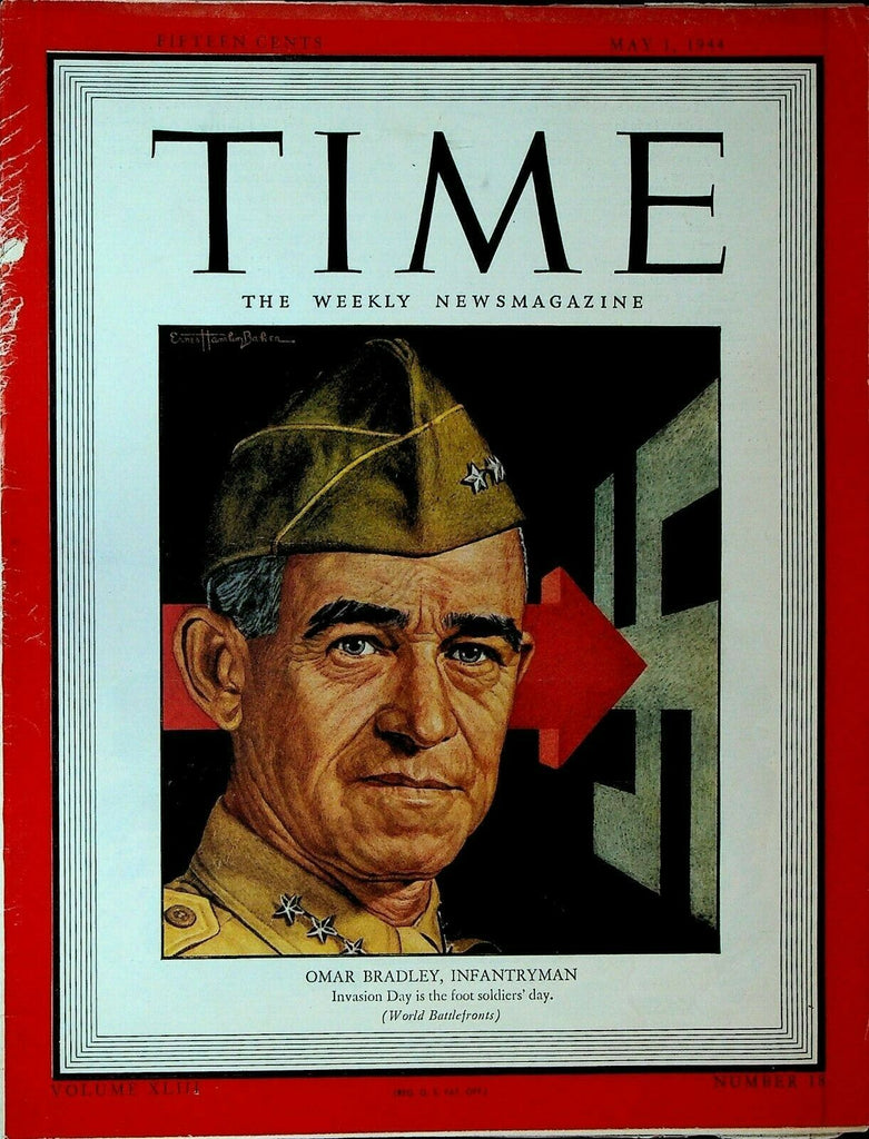 Time May 1 1944 General Omar Bradley Chicago Mob Mae West Boston Marathon