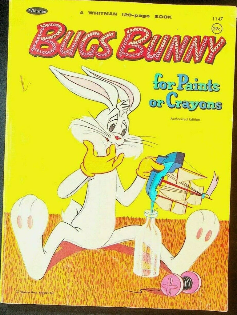 Bugs Bunny for Paints or Crayons Whitman Book 1147 1965 William Lorencz