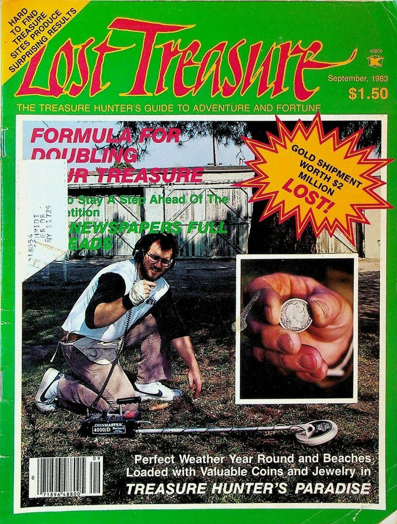 Lost Treasure Magazine September 1983 Pennsylvania Eastern Battlefields Hawaii
