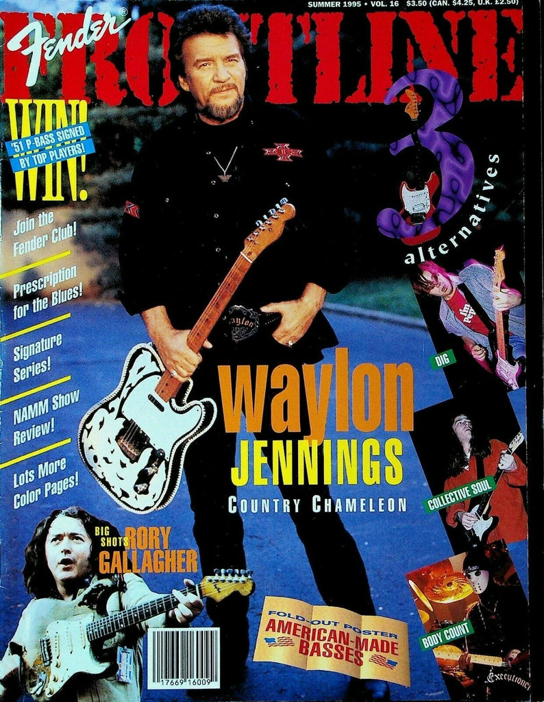 Fender Guitar Frontline Magazine #16 Summer 1995 Waylon Jennings Rory Gallagher