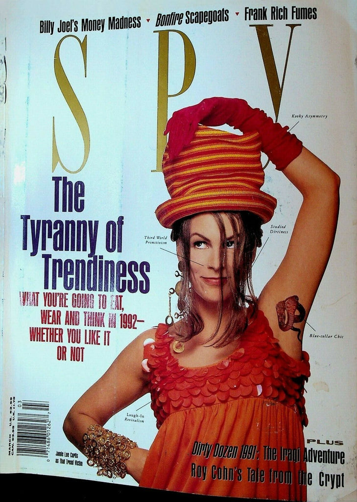 Spy Magazine March 1991 Jamie Lee Curtis Billy Joel Frank Rich