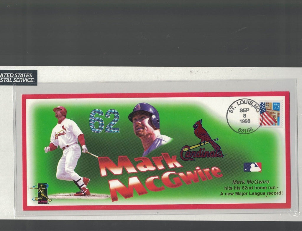 Mark McGwire Postal Covers St Louis Cardinals 62 70 Home Runs Stamps