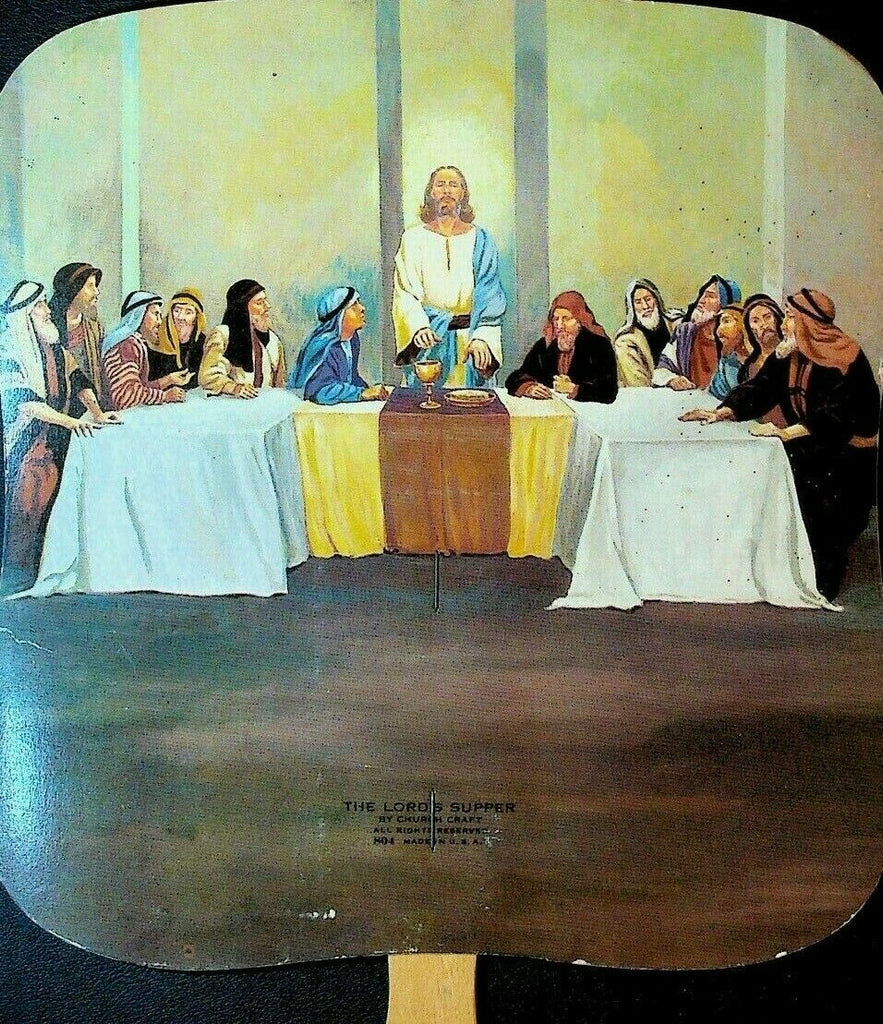 Advertising Fan Raymond D Lex Berwick Pennsylvania The Lord's Supper