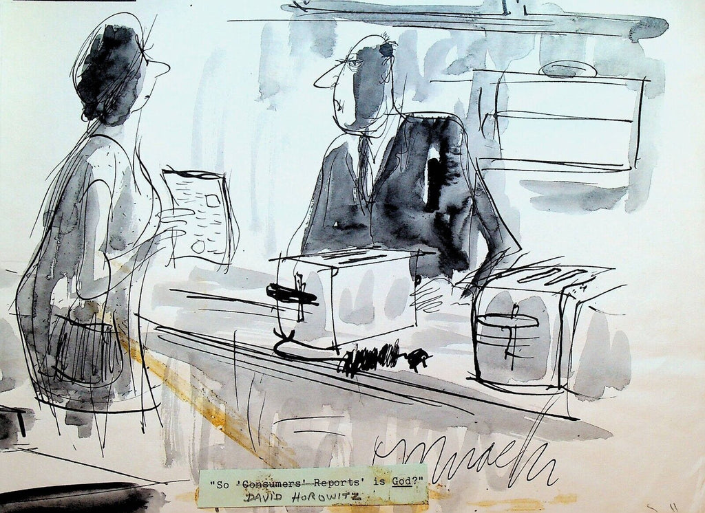 Woman Returning Toaster Original Art Joseph Mirachi David Horowitz