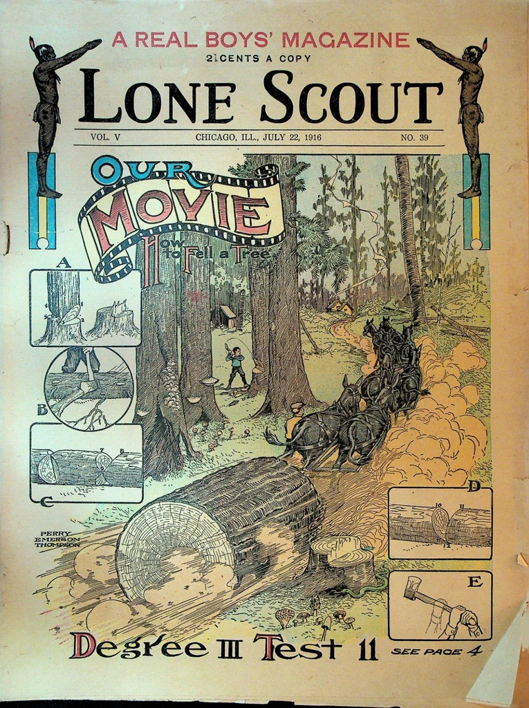 Lone Scout Magazine July 22 1916 Perry Emerson Thompson Frederick Funston
