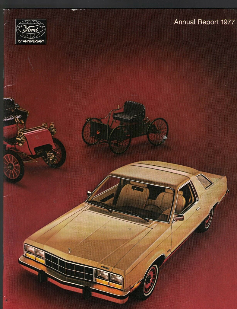 Ford Motor Company Annual Report 1977 Cars Automobiles