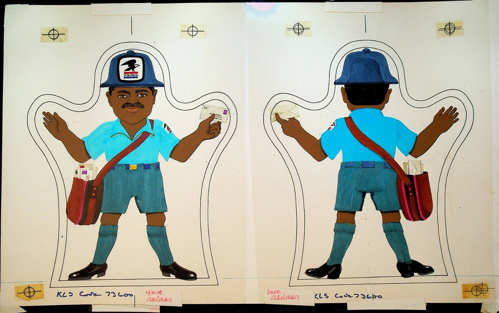 US Mail Carrier Postman Letter Carrier Original Art Franz Altschuler