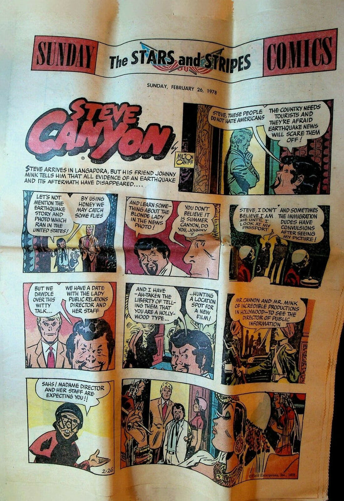 Stars & Stripes Sunday Comics February 26 1978 Steve Canyon Blondie