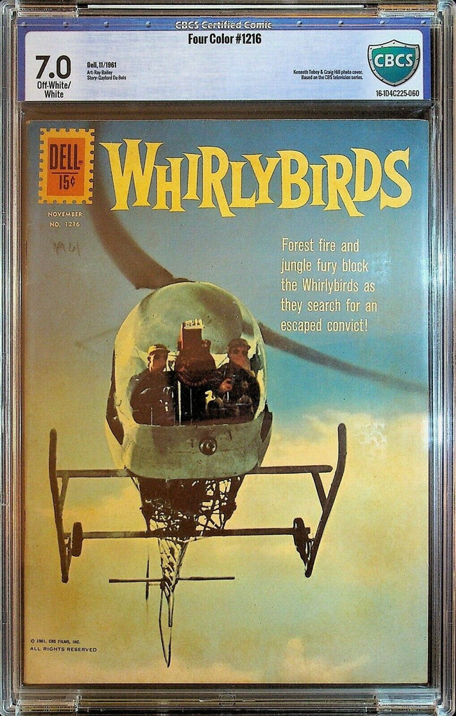 Whirlybirds TV Show Four Color 1216 Comic Book Helicopter Photo Cover CBCS 7.0