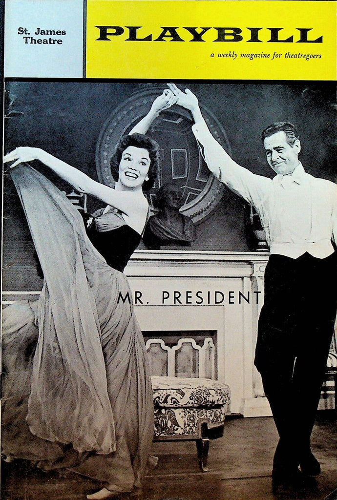 Mr President Playbill November 12 1962 Anthony Quinn Nanette Fabry Robert Ryan