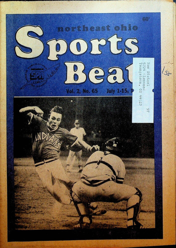 Northeast Ohio Sports Beat Magazine July 1 1976 Cleveland Indians