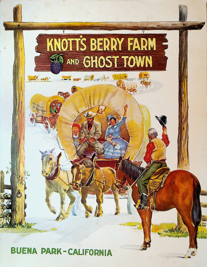 Knott's Berry Farm & Ghost Town Program 1940s Buena Park California